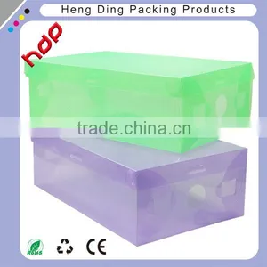Custom Design Printed Clear Plastic Pvc Shoe Box for Sale thumbnail-4