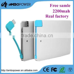 Power Bank Credit Card Size Micro Usb Battery Charger thumbnail-1