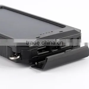 2016 New IP68 Waterproof 10000mah Mobile Solar Charger Power Bank With Led Light thumbnail-5