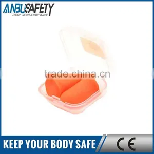 Orange Bullet Shaped pu Foam Earplugs thumbnail-1