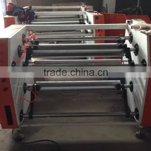 1300 Semi Automatic PVC Stretch Film Slitting Rewinding Machine thumbnail-2