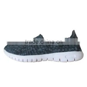 Customized Handmade Elastic Woven Shoes,women Slip-on Shoes,woven Shoes thumbnail-1