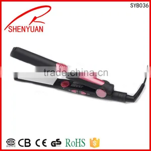 Professional Ceramic Coating Plate Flat Iron Hiar Straightener Dual Voltage CE ROHS Approval thumbnail-1