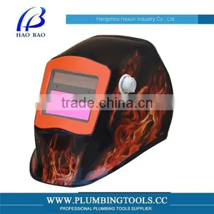 2014 Hot Sale HX-TN10 Electronic Welding Helmet CE ANSI Solar Weld Helmet thumbnail-1