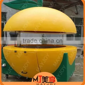 Hot Sales Beautiful Catering Tralier/Mobile Food Cart/Orange Shape Cart thumbnail-3