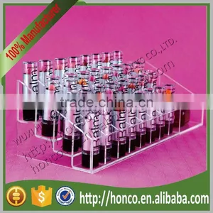 New Arrival Clear Colour 4 Tiers 35 Bins Lipstick Cosmetics Use Acrylic Display Rack thumbnail-3