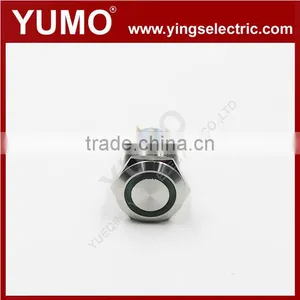 ABS19S-P22-E Metal Push Button 19mm 12VDC Momentary Metal Push Button thumbnail-1