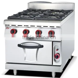 Commercial Gas Range,gas Range With 4 Burner Oven,heavy Duty Gas Range(ZQW-878) thumbnail-1