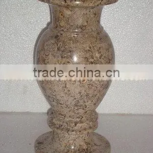 UNIQUE FOSSIL MARBLE FLOWER VASES thumbnail-6