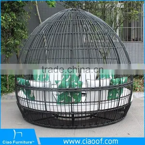 Best Selling Rattan Garden Daybed With Canopy thumbnail-2