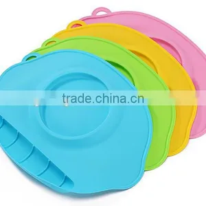 Portable Baby Antibacterial Waterproof Placemat With Sucker Dining Mat thumbnail-2