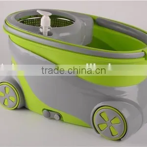 Easy Going Mop and Power Saving Spin Mop With Two Wheels thumbnail-3