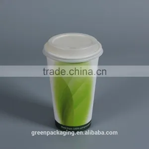 PLA Lined Paper Cups Single Wall 12oz thumbnail-1