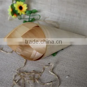 FSC Top Grade Custom Pine Wooden Mini Cone for Food thumbnail-4