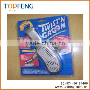 Retractable Bristle Brush/twist' n Groom/pet Brush thumbnail-1