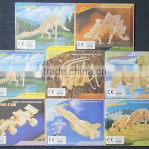 Stock Lots DIY 3D Wooden Puzzle, Educational Toy 3D Puzzle Inventory, Close Out DIY Toy Wooden Puzzle thumbnail-2