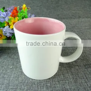 2016 New Products Ceramic Porcelain White Pink Mugs Beer Bulk thumbnail-1