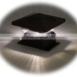 1-PC PAGODA II Plastic Solar Post Cap Garden Deck Light thumbnail-3