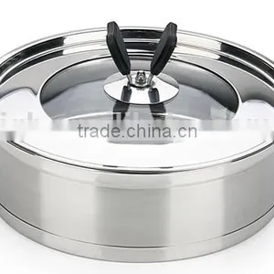 Stainless Steel Fry Pan With Glass Lid thumbnail-1