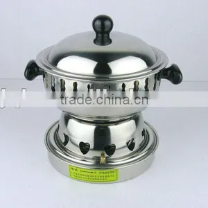 16CM Stainless Steel Hot Pot With Fuel for Sale thumbnail-1