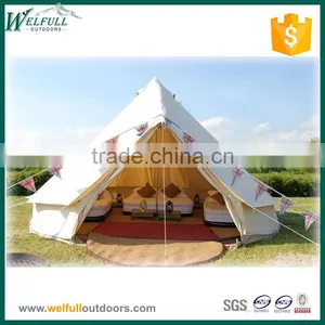 Outdoor Luxury Canvas Bell Tent thumbnail-1