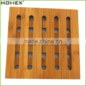 High Quality Tables Use Natural Bamboo Trivet Hot Mat for Kitchen Dining Room Table/Homex_Factory thumbnail-1