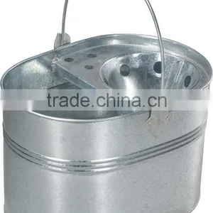 Galvanized Metal Cleaning Mop Bucket thumbnail-1