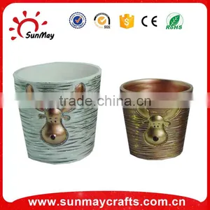 Ceramic Pumpkin Shaped Flower Pot for Halloween thumbnail-4