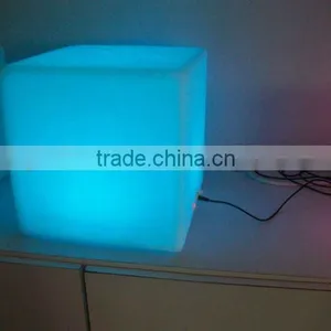 LED 20cm Colorful Decorative Plastic Cube thumbnail-1