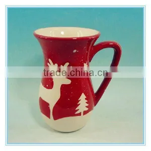 Handpainted Dolomite Christmas Ceramic Water Jug thumbnail-1