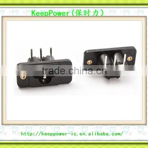 AC Power Socket Mickey Mouse Socket C6 Type Plum Socket Three Core Card With Ear Screw Fixed NK2-4T01 thumbnail-1