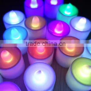 Hot Wholesale Wedding Decoration Mini Colorful Changing Fickering LED Romantic Candle Light thumbnail-2