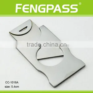 CC-1018A 5.4cm 2CR13 Stainless Steel Rectangle-Shaped Full Stainless Steel Cigar Scissors thumbnail-1