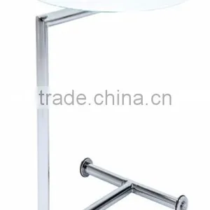 Adjustable Round Wooden Snack Table thumbnail-5