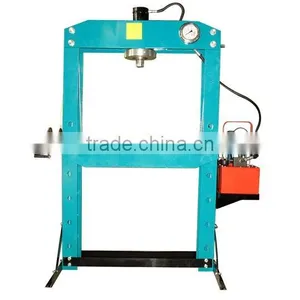 50Ton Electric Hydraulic Shop Press With Cable Winch thumbnail-1