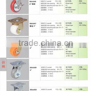 PU Polyurethane Heavy Duty Wheel Caster thumbnail-1