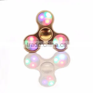 Amazon Hot Selling Finger Toy LED Fidget Spinner Hand Spinner For Adult thumbnail-2