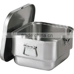 SUS304 Stainless Steel Square Food Box Mild Box S Square Stainless Steel Food Box thumbnail-2