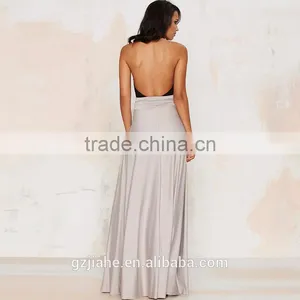 Jiahe Factory Latest JH7017 Fashion Long Skirt Design Sexy Slim Ladies High Side Slit Design Summer Maxi Skirt for Ladies thumbnail-5
