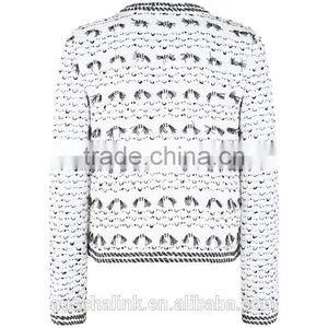 Factory Price New Fashion Elegant Ladies Knitted Jacket thumbnail-3