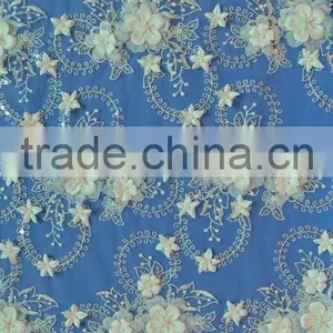 Hot Selling 3d African Stretch Lace Dress Fabric thumbnail-1