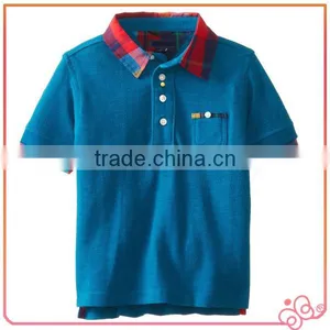 Summer Short Sleeves Plain Boy Cotton T-shirts Wholesale thumbnail-2