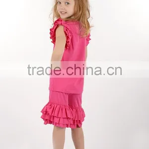 Wholesale Girls Ruffle Pants Sets Kids Ruffle Icing Pants and Girls Ruffle Sets thumbnail-2