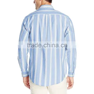 2016 Fashion Design Cotton Flannel Wholesale Striped Shirts thumbnail-4
