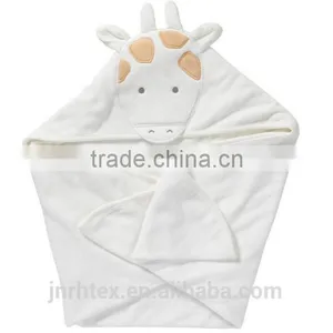 Eco-friendly Applique Terry Bamboo Hooded Baby Towel thumbnail-3