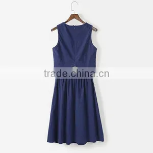 Wholesale Woman Dress, Latest Dress Design , Custom Casual Dress Summer 2pcs Dress Fashion Lady Dress thumbnail-3