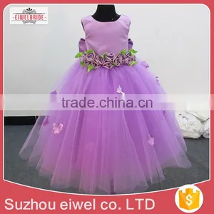 Purple Ball Gown Flower Girl Dress for 5-6 Years Girl thumbnail-1