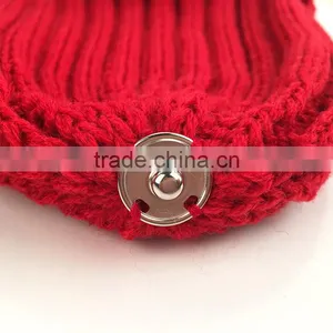 Myfur Red Raccoon Fur Bobble Warm Wholesale Knitting Beanie Hat thumbnail-5