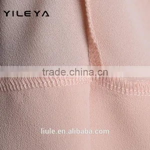 Cute Lace Designed Pink 2015 New Design Chiffon Lady Blouse/woman Blouse thumbnail-5