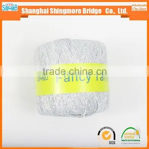China Textile Yarn Supplier Hot Wholesale Oeko-tex Standard Metallic Knitting Yarn for Crochet thumbnail-3